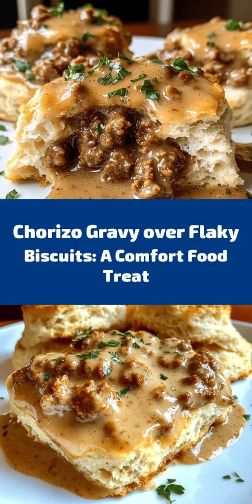 Savor the flavors of this Chorizo & Biscuit Delight! Perfect for breakfast or brunch, these flaky homemade biscuits are topped with a rich and creamy chorizo gravy that's packed with spice. With simple ingredients and easy instructions, you can whip up this comforting dish in just 40 minutes. Ideal for a cozy morning or a special occasion, this recipe is sure to impress your family and friends. Get ready to dig in!
