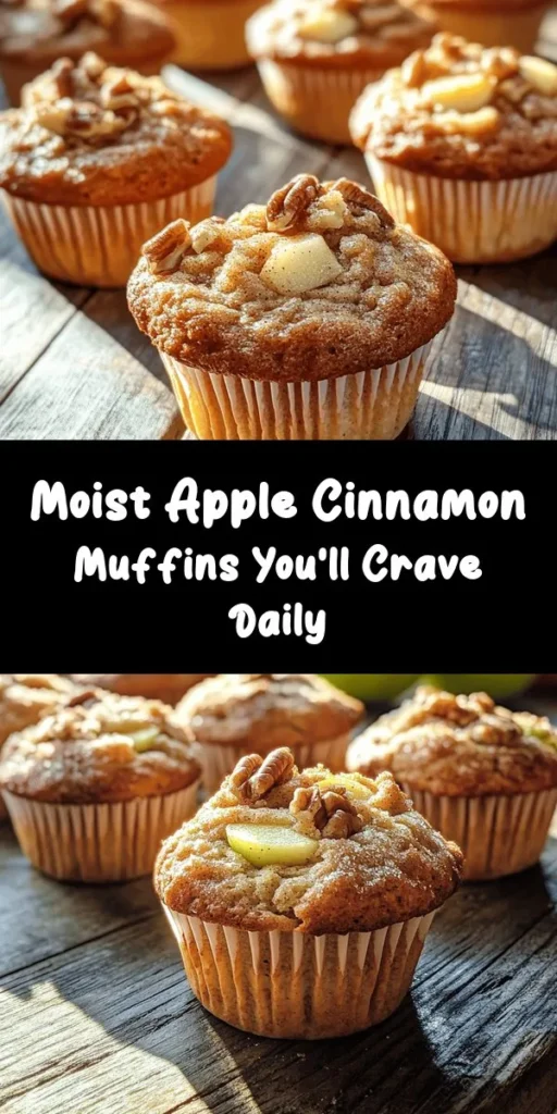 Treat yourself to these irresistible moist apple cinnamon muffins that are perfect for any occasion! With just 15 minutes of prep time, you'll have delicious, homemade muffins packed with tender Granny Smith apples and warm spices like cinnamon and nutmeg. The addition of brown sugar on top gives them a delightful crunch. Ideal for breakfast or a snack, these muffins freeze well too! Enjoy them fresh out of the oven or save them for a cozy treat later.
